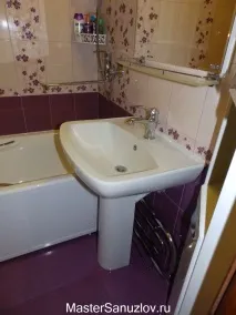 Фото ремонту маленької, малогабаритної ванної кімнати малогабаритної