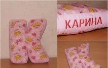 Як пошити літери-подушки кожної
