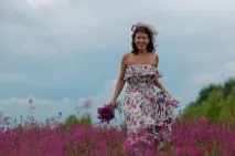 Красиві квітучі поля України україни