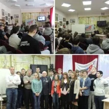 Молодогвардійці провели антиалкогольний рейд у ресторані «Бургер Кінг», Молода Гвардія антиалкогольний