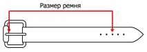 Розміри чоловічих ременів таблиця розміри