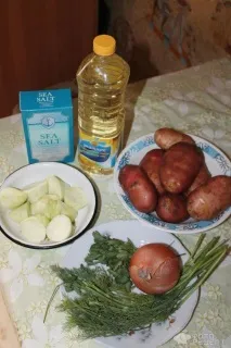 Рецепт Картопля тушкована з кабачками, Гарний варіант для гарніру тушкована