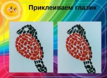 Снігур в аплікації з фото та відео майстер-класу відео