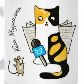Піктограма 25мм Кіт прикордонник охороняє кордон - Lets Cats піктограма