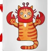 Піктограма 25мм Кіт прикордонник охороняє кордон - Lets Cats піктограма