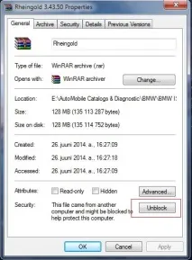 63 Встановлюємо Rheingold на x32 та x64 Windows 7 Windows