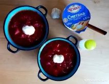 Борщ з куркою покроковий рецепт з фото куркою
