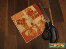 бяла акрилна декупаж кутия