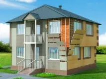 Фасадні облицювальні панелі з утеплювачем утеплювачем