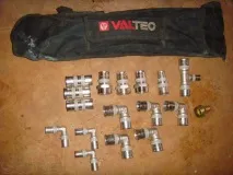 Фітинги «Valtec», поліпропіленові труби, інструменти та прес-кліщі високої якості фітинги