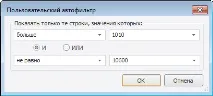 Використання автофільтра використання
