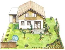 Як спланувати садову ділянку, Дачники дерев