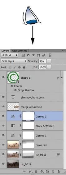 photoshop работят