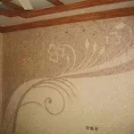 Як виглядають рідкі шпалери, Оздоблення стін декоративними рідкими шпалерами. стін