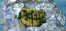 Картопля у фользі в мультиварці (картопля Хассельбек) мультиварці