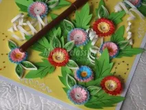 Картина в техніці квіллінг «Спогади про літо» квіллінг