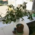 МК "Квіти з майонезних кришок для прикраси будиночка" квіти