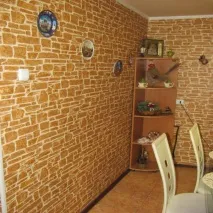 Шпалери під цеглу в інтер’єрі. інтер