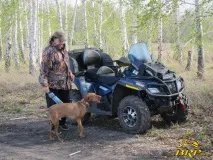 Перевезення собаки на ATV - Обладнання та екіпірування для квадроциклів обладнання