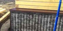 Облицювання фундаменту пластиковими панелями фото та відео інструкція з монтажу панелей на цоколь фундаменту