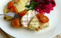 Рецепт курячого філе з моцарелою та чері філе
