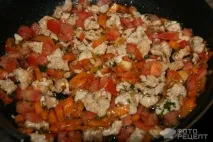 Рецепт Фунчоза з куркою та овочами, гаряча страва рецепт