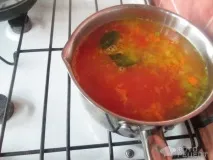 Рецепт Томатний суп, з горошком горошком