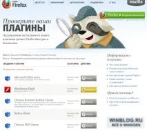 Розробники Firefox радять швидше перевірити стан плагінів для свого браузера firefox