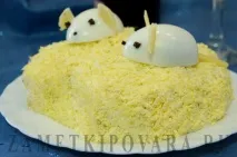 Салат Миші в сирі, Прості кулінарні рецепти з фотографіями миші