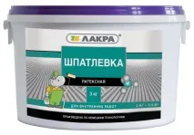 Шпаклівка - Лакра - латексна для внутрішніх робіт 15 кг, Стройгід латексна