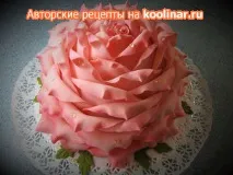 Торт троянда рецепт з фотографіями фотографіями