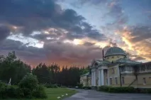 Садиба Борове на карті Ленінградської області карті