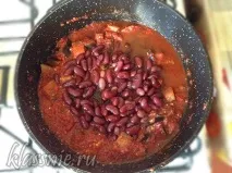 Баклажани з квасолею в томаті - рецепт з покроковими фото томаті