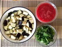 Баклажани з квасолею в томаті - рецепт з покроковими фото рецепт