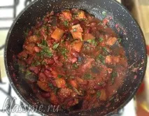 Баклажани з квасолею в томаті - рецепт з покроковими фото квасолею