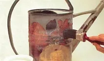 метална лейка декупаж