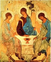 Ікони трійця карбованця та ушакова, Свята Трійця Ушаков