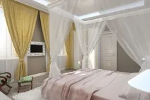 Інтер’єр дизайн спальні з двома вікнами - Спальня інтер’єр, Фото, опис, відеоогляд, ціни, дизайн