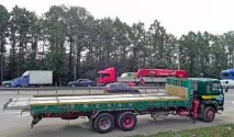 Перевезення опор, стовпів, щог освітлення та електропередачі стовпів