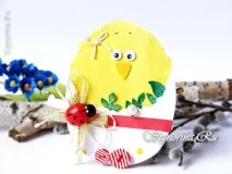 Листівка до Великодня «Курча» своїми руками листівка