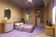 Натяжна стеля у спальні, 20 фото оригінальних інтер’єрів фото