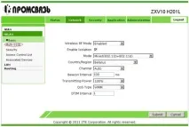 Налаштування wifi на модемі Промзв’язок H201L модемі