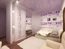 Натяжна стеля у спальні, 20 фото оригінальних інтер’єрів інтер