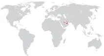 ОАЕ на карті світу, карта ОАЕ українською мовою карта