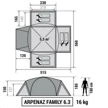 Огляд намету QUECHUA ARPENAZ FAMILY 6 огляд