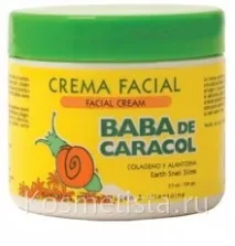 Поживний крем для обличчя зі слизом равлика Baba De Caracol Facial Cream Baba De Caracol Earth Snail поживний