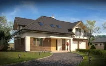 Плани будинківодноповерхових з мансардою та гаражем будинківодноповерхових