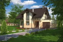 Плани будинківодноповерхових з мансардою та гаражем будинківодноповерхових