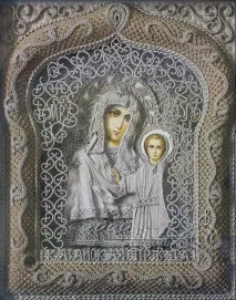 Православні ікони з льону від Володимира Денщикова ікони