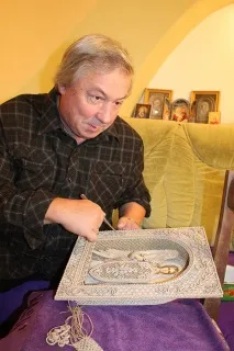 Православні ікони з льону від Володимира Денщикова ікони